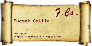 Fucsek Csilla névjegykártya